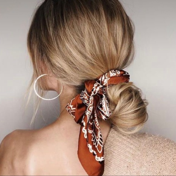 Purse Hair Ribbon Skinny Scarf Set 3/$20 - Picture 6 of 11